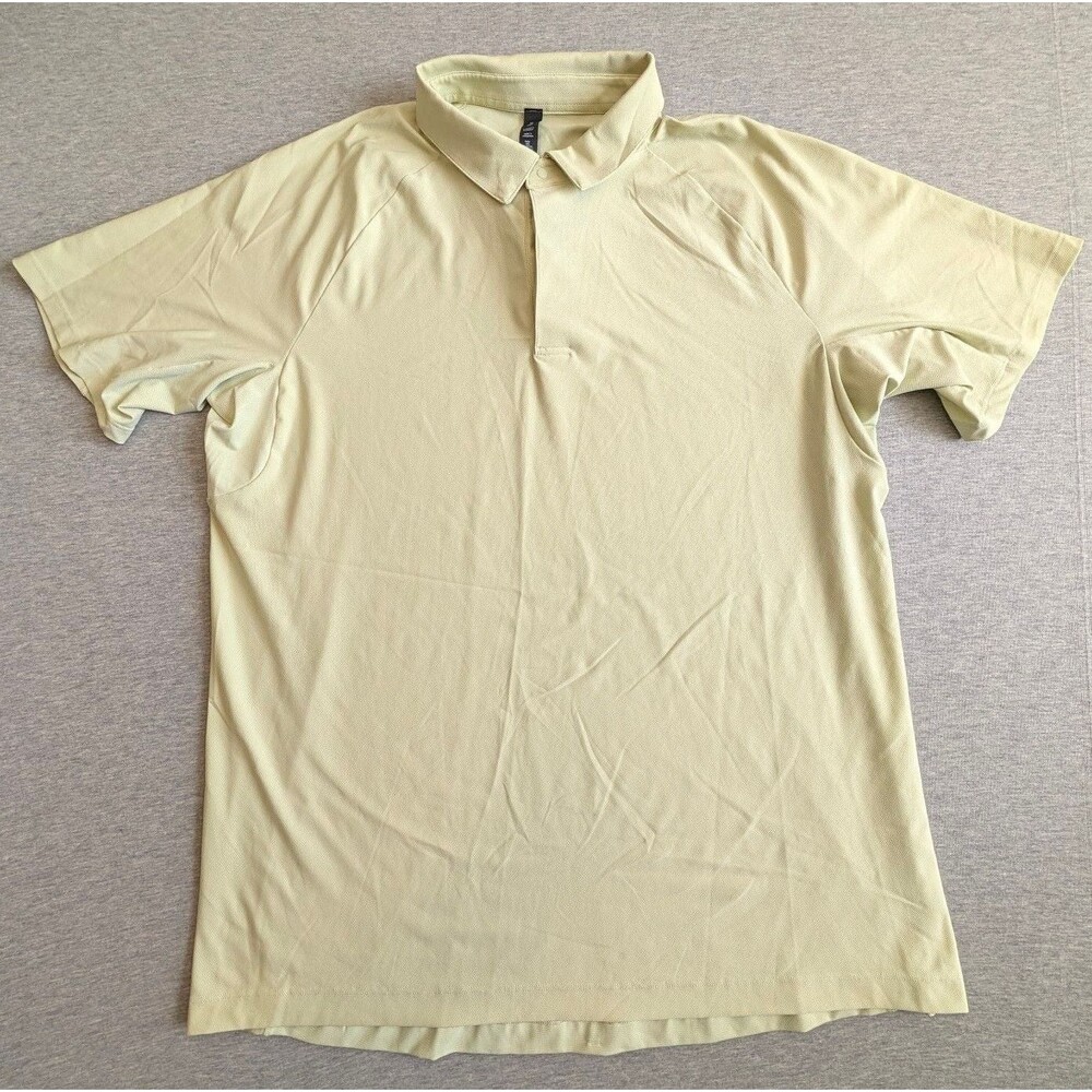 Lululemon Metal Vent Tech Polo Shirt Light Green size XL